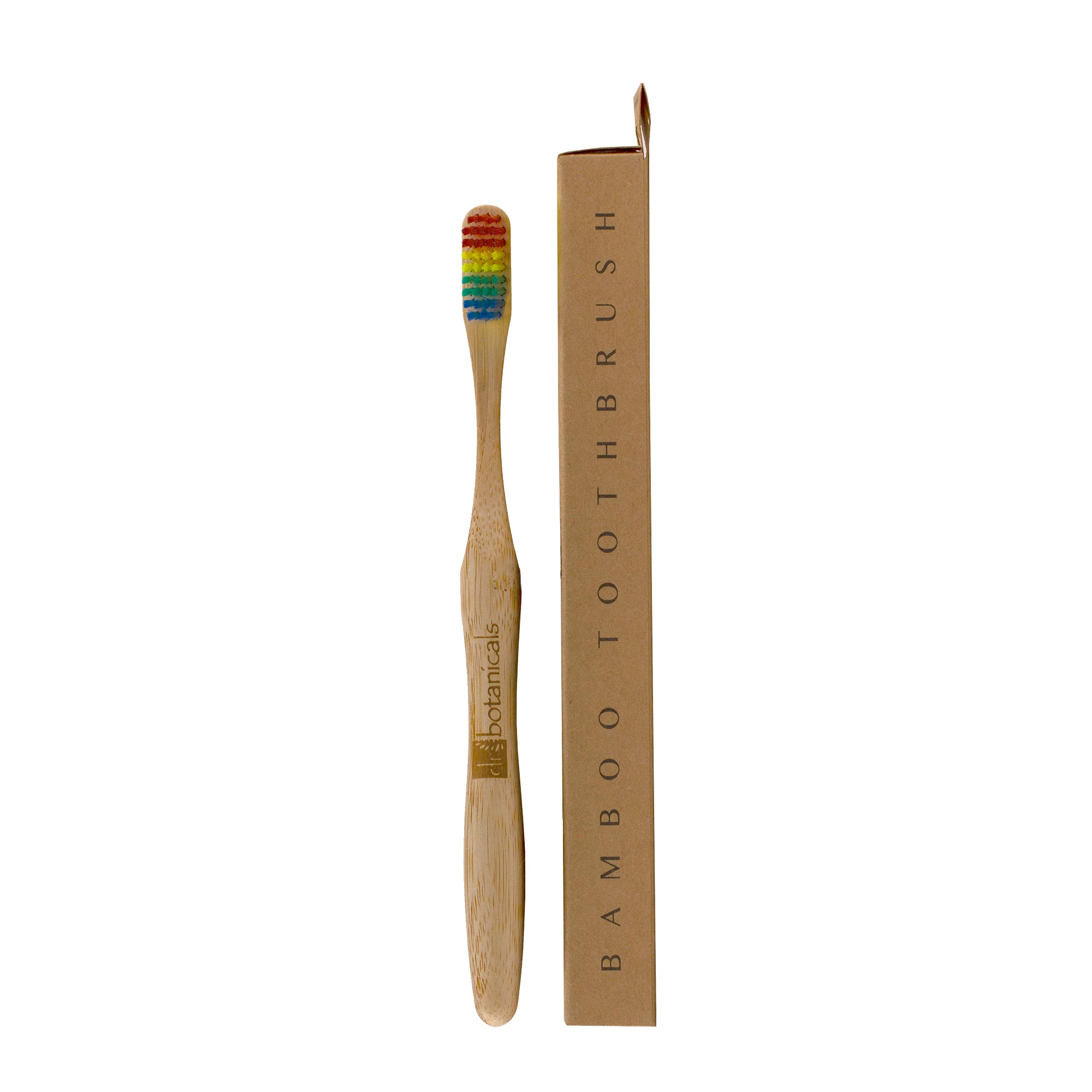 Dr. Botanicals Cepillo de Dientes de Bambú Rainbow Ecológico para Higiene Dental