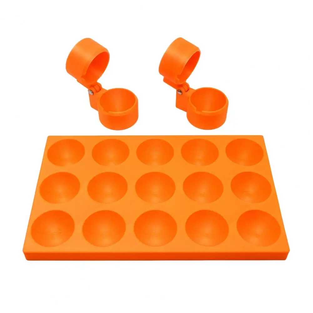Push Type Cake Mold Silicone Cake Mold Ball Shaped Tray with 15 Molds Push-type Tool 3d Printed Round Cake Pop Cutter for Baking