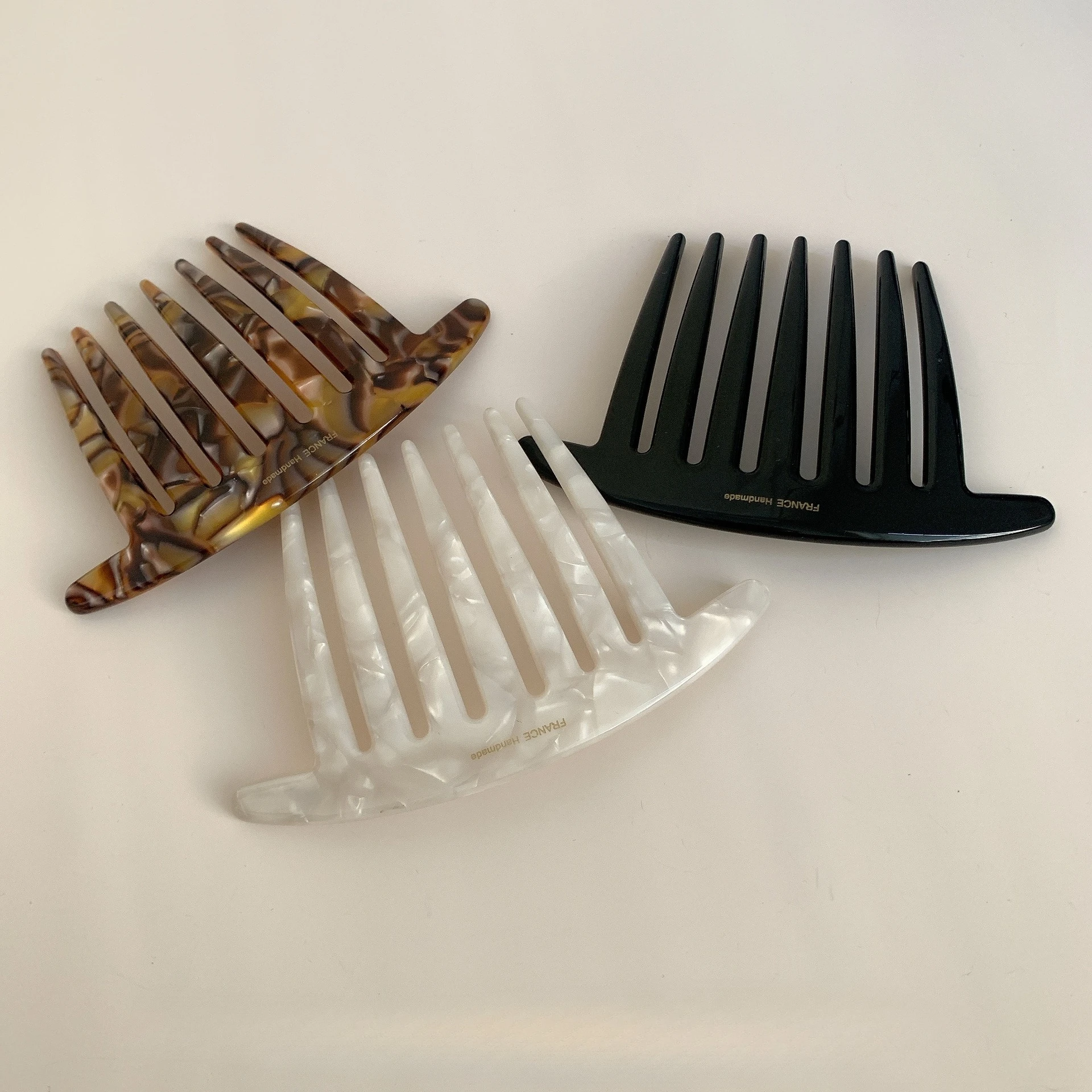 New French U-shaped Hairpin with Meatball Head Comb Modern Simple Seven Toothed Hairpin Versatile Comb