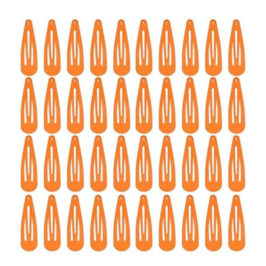 2 Inch Hair Clips Barrettes Metal Snap Clips for Women Durable Water Drop Ideal Hair Accessories for Hairdressing Wedding and E