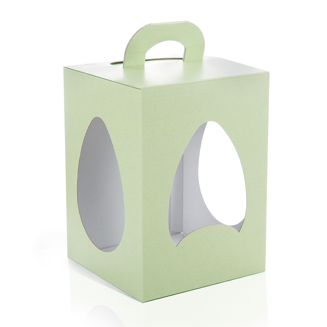 Glotomania Caja de Cartón para Huevo de Pascua Verde 24 Cm - Alta Calidad
