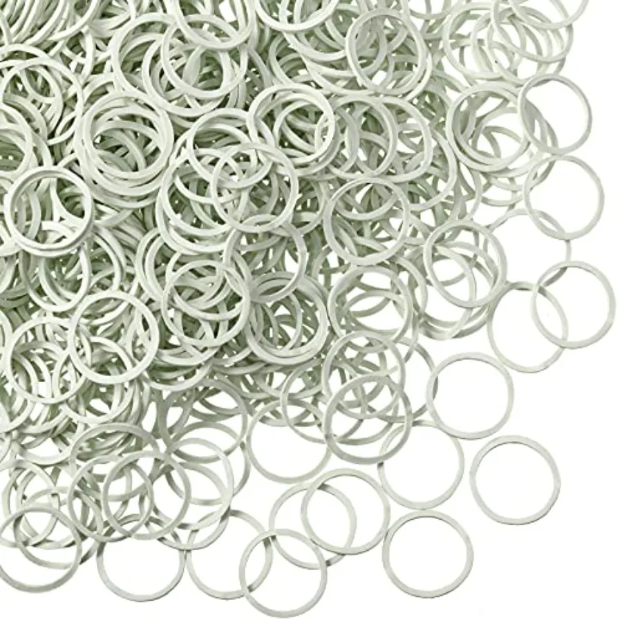 1000 pcs Mini Rubber Hair Bands 1/2" Soft Elastic Bands for Woman Hair Braids Ponytails and Beards Small Dreadlocks, Wedding Ha