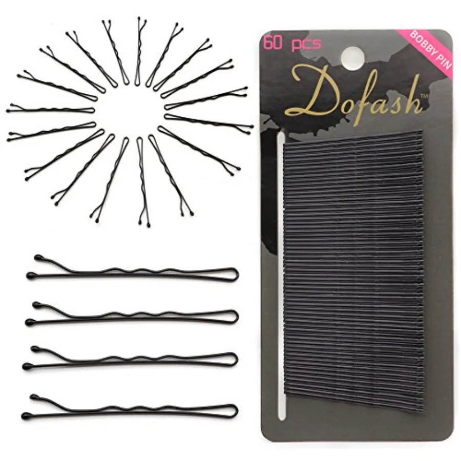 Dofash 5Cm/2In Bobby Pins Metal Hair Grips for Hair Decoration 60pcs